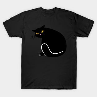 Angry Black Cat T-Shirt